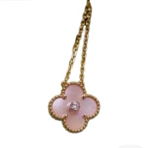 Van Cleef & Arpels 2025 Holiday Alhambra Pendant 18K Rose Gold Mother Of Pearl